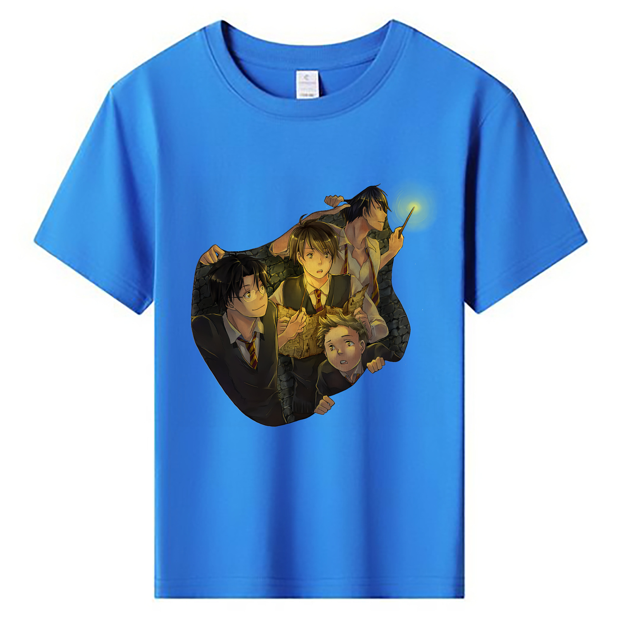 （画像用） Harry Potter ハリー・ポッターシリーズ 綿100％キッズTシャツ（フロントプリント）
